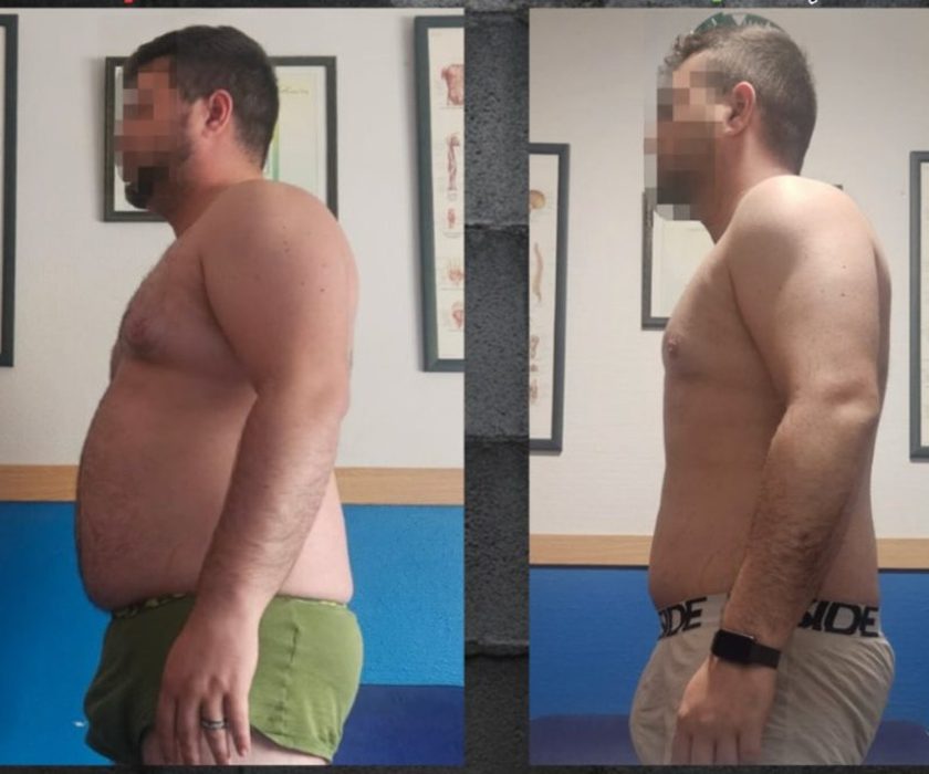 Cliente antes y después: de 111,3 a 88,6 kg