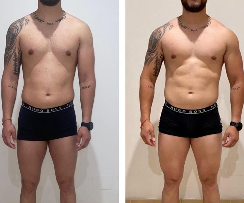 Antes y después de un cliente de Hermetic Way